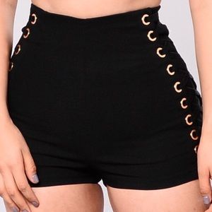 “Eye my shorts” black shorts